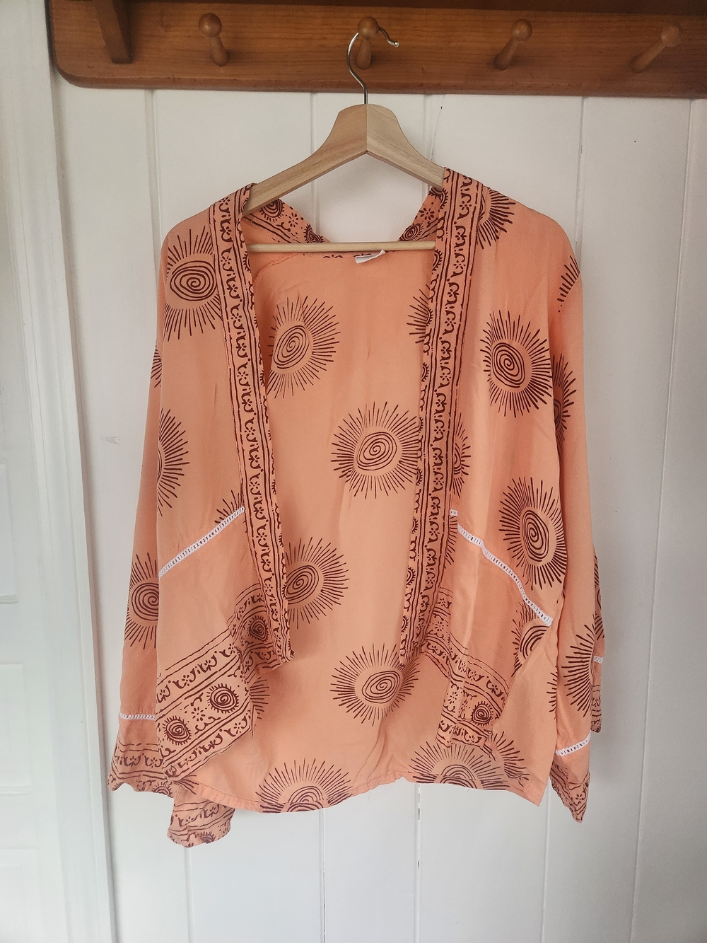 Women’s Peach Sunburst Swim Coverup